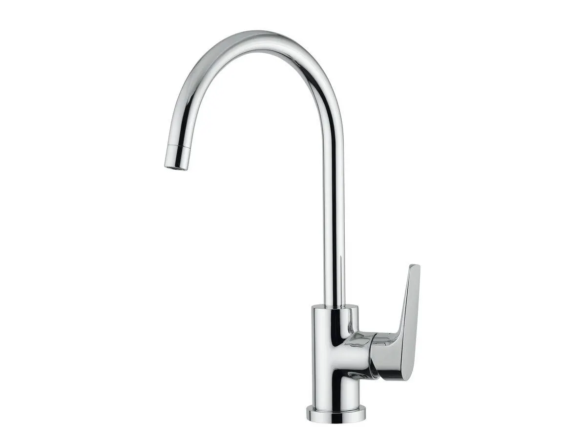 Baterie bucătărie Posh Solus MKII Gooseneck, monocomandă, crom, 7 l/min