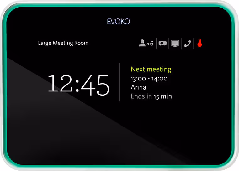 Evoko Room Manager 8” - Display Touchscreen pentru rezervarea sălilor de ședință