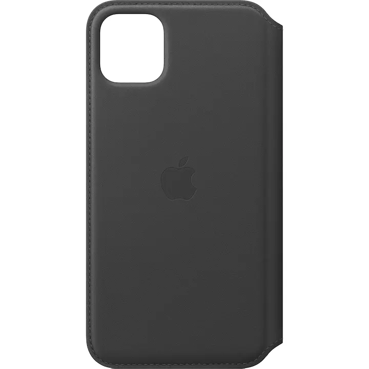Husa Originala Apple pentru iPhone 11 Pro Max, Leather Folio - Black