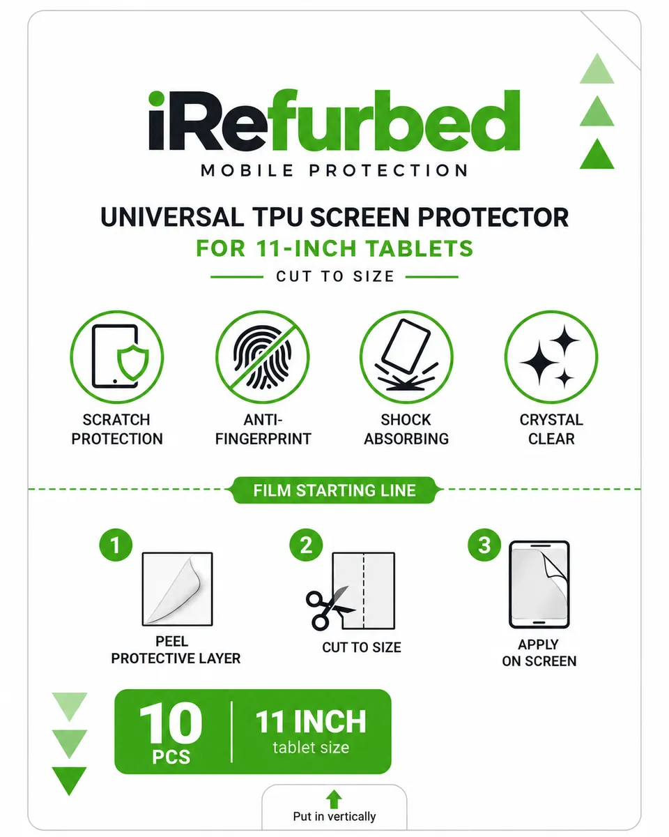 Set 10 Buc Folie de Silicon Transparenta TPU pentru tablete pana la 11"